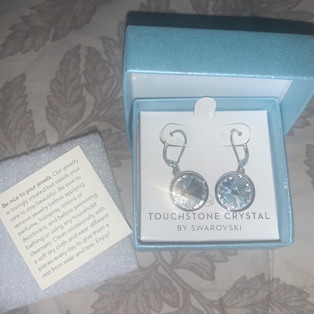 Touchstone crystal clear earrings